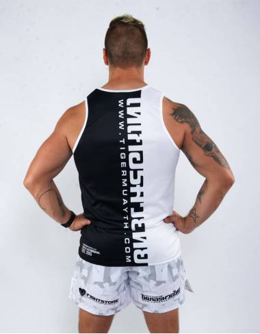 Singlet Thai Writing 50/50 BK/W