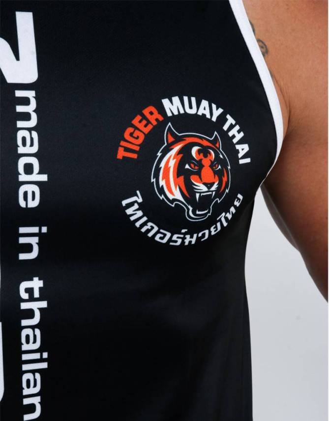 Singlet Thai Writing 50/50 BK/W