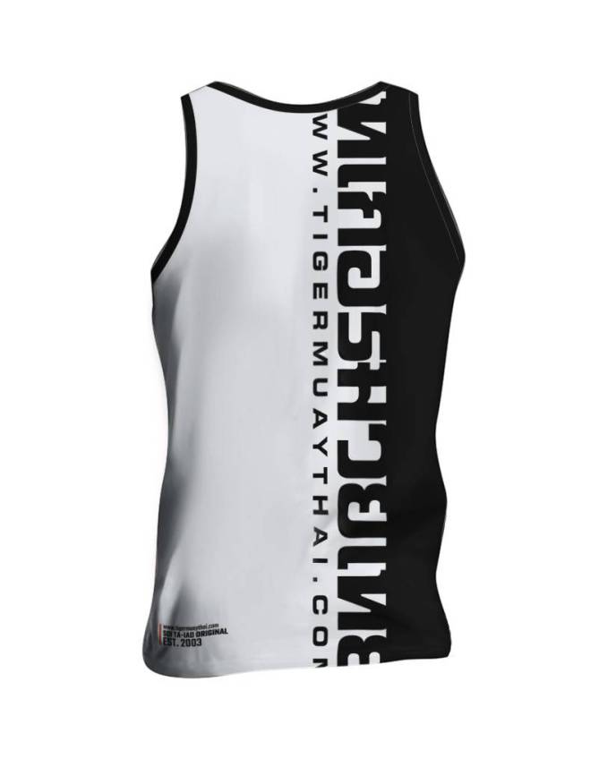 Singlet Thai Writing 50/50 W/BK