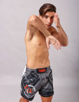 MMA Shorts - "76-66" V2 - Dark Grey