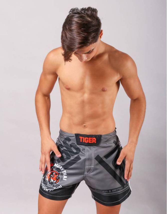 MMA Shorts - "76-66" V2 - Dark Grey