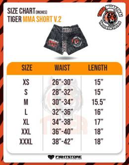 MMA Shorts - "76-66" V2 - Dark Grey