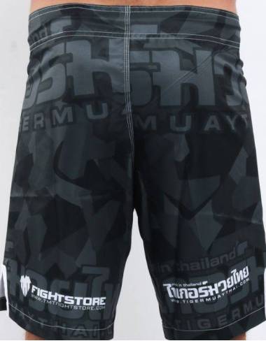 MMA Shorts - "Camo" - Black