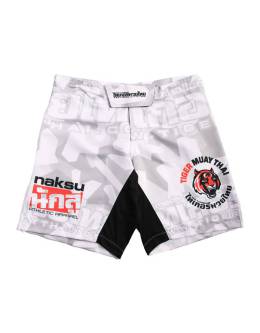 MMA Shorts - "Camo" - White