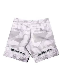 MMA Shorts - "Camo" - White