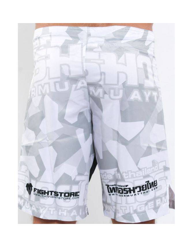 MMA Shorts - "Camo" - White