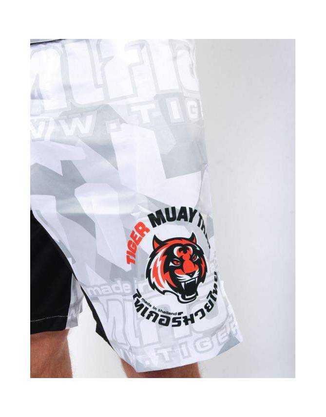 MMA Shorts - "Camo" - White