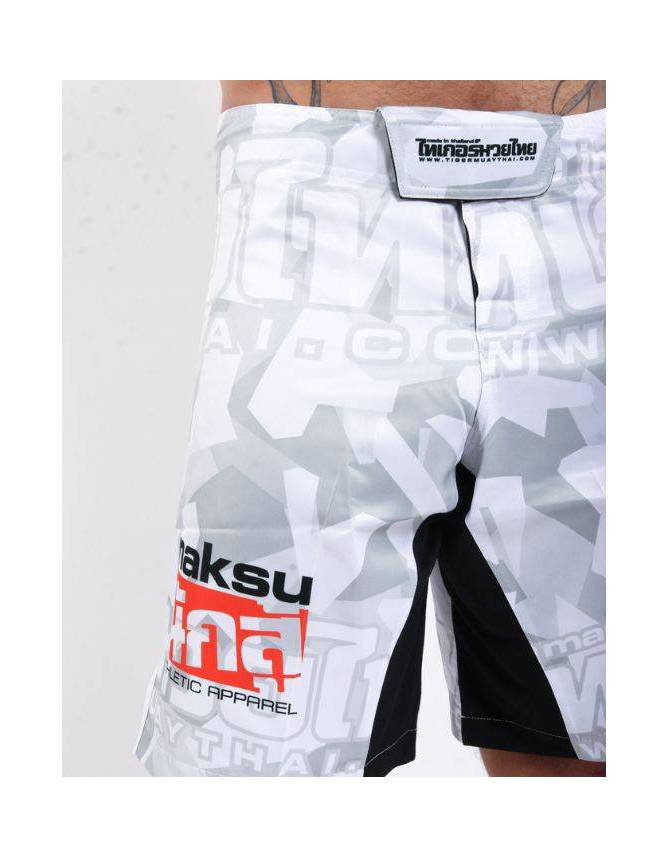 MMA Shorts - "Camo" - White