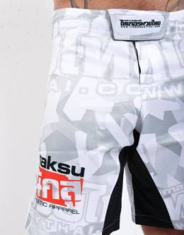 MMA Shorts - "Camo" - White