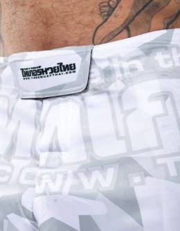 MMA Shorts - "Camo" - White