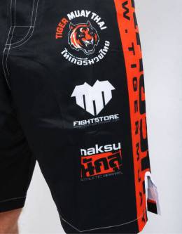 MMA Shorts - "Thai Writing '23" - Black