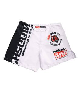 MMA Shorts V2. 50/50 W/Blk 2023