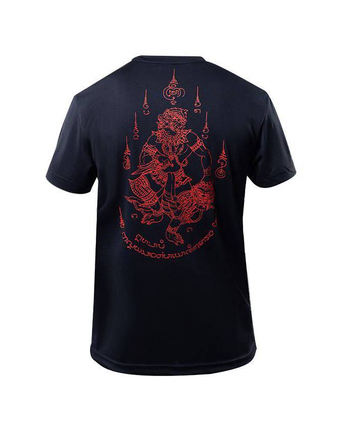 Shirt Red Monkey King Black