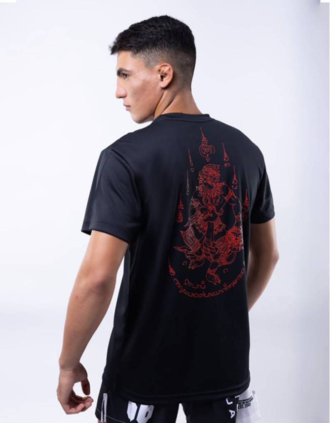 Shirt Red Monkey King Black