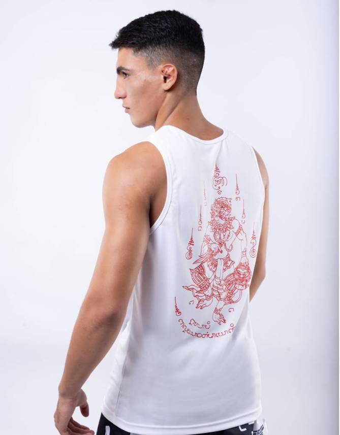 Singlet Red Monkey King WHITE