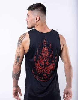 Singlet Red Monkey King Black