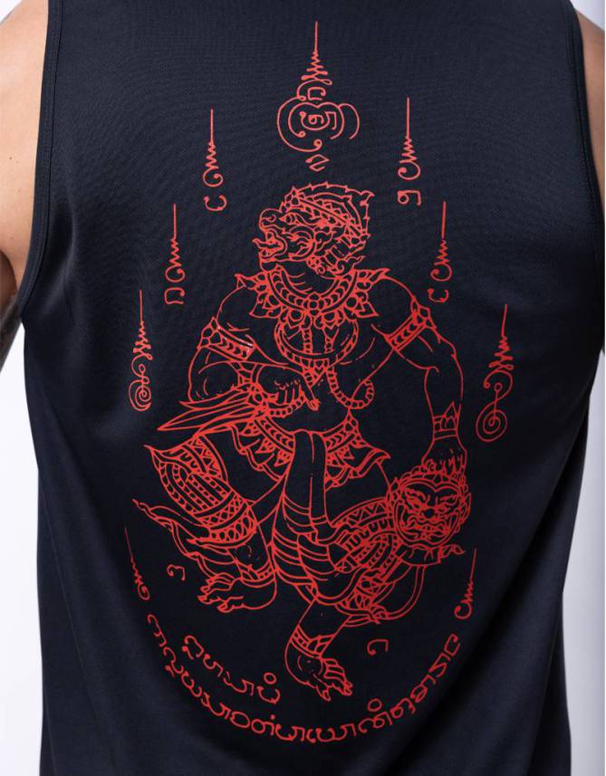 Singlet Red Monkey King Black