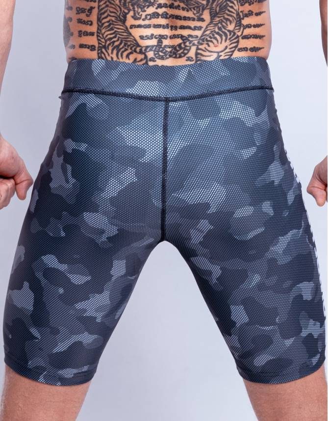 Compression men CAMO BLACK