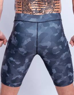 Compression men CAMO BLACK