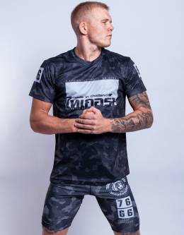 Compression men CAMO BLACK