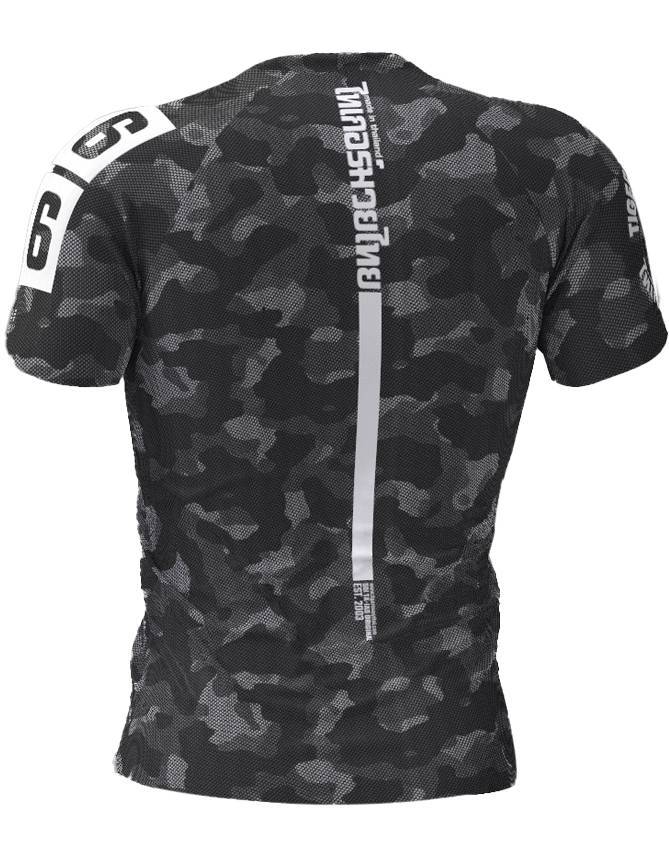 Rashguard Short Sleeve Camo Black