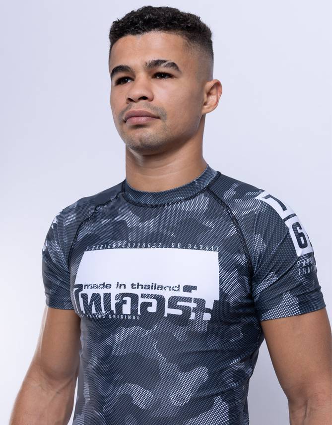 Rashguard Short Sleeve Camo Black