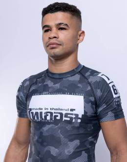 Rashguard Short Sleeve Camo Black