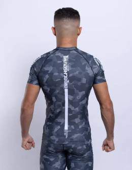 Rashguard Short Sleeve Camo Black