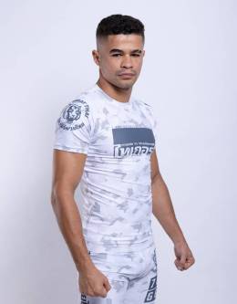 Rashguard Short Sleeve Camo White