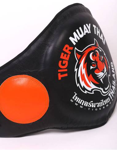 Tiger Muay Thai Belly Pad - Black & Orange