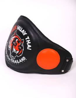 Tiger Muay Thai Belly Pad - Black & Orange