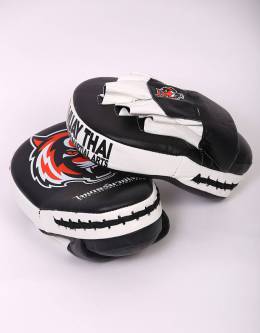 Tiger Muay Thai Focus Mitts - Black & Orange