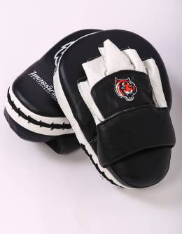 Tiger Muay Thai Focus Mitts - Black & Orange