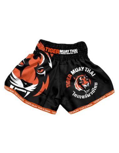 Muay Thai Shorts - "Signature" - Black & Orange