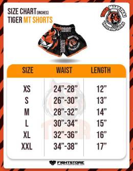 Muay Thai Shorts - "Signature" - Black & Orange