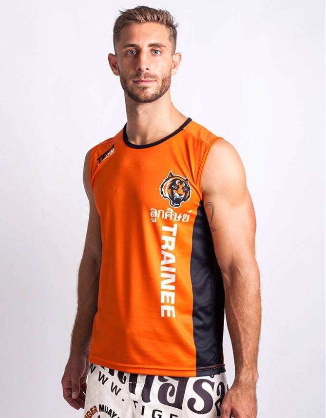 T-Shirt - Sleeveless - "TMT Trainee" - 1stDry - Orange